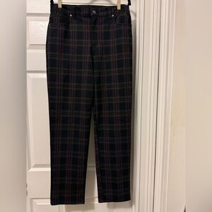 Gloria Vanderbilt Blue and Red Dress Pants with Elegant Design